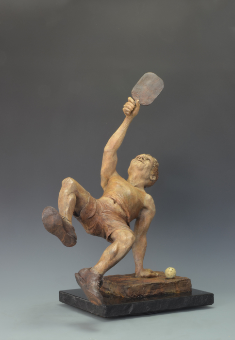 Got It! bronze sculpture by David Varnau